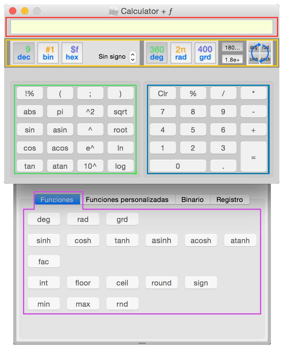 Calculator + ƒ - Functions